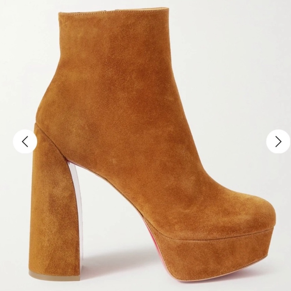 Christian Louboutin Movida Suede 130 Platform Bootie